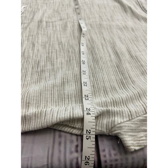 Weekends by Chicos 3 Shirt Womens XL Stripe Boxy Short Cap Sleeves Stretch - Picture 6 of 11